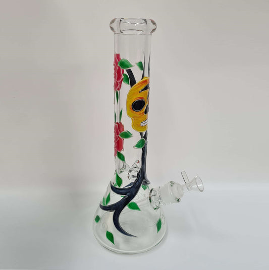 Hand Painted Beaker with Ice Catcher