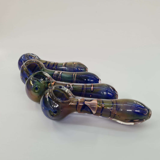Glass pipe with Golden Flacks